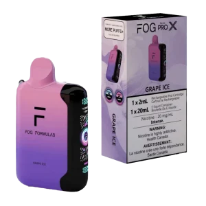 Fog Formulas ProX 50K disposable vape Canada 50000 puffs dual mesh adjustable airflow wattage