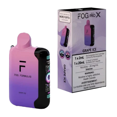 Fog Formulas ProX 50K disposable vape Canada 50000 puffs dual mesh adjustable airflow wattage