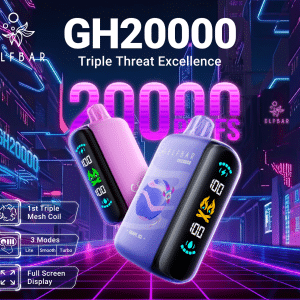 ELF BAR GH20K disposable vape 20000 puffs Canada triple mesh adjustable modes rechargeable