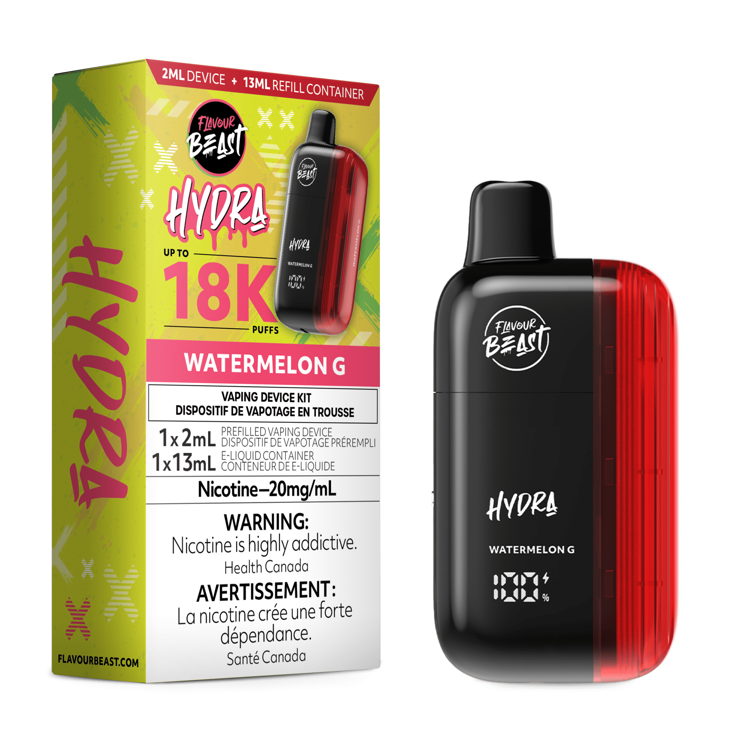 FlavourBeast Hydra JAN RENDER FAM mg WatermelonG