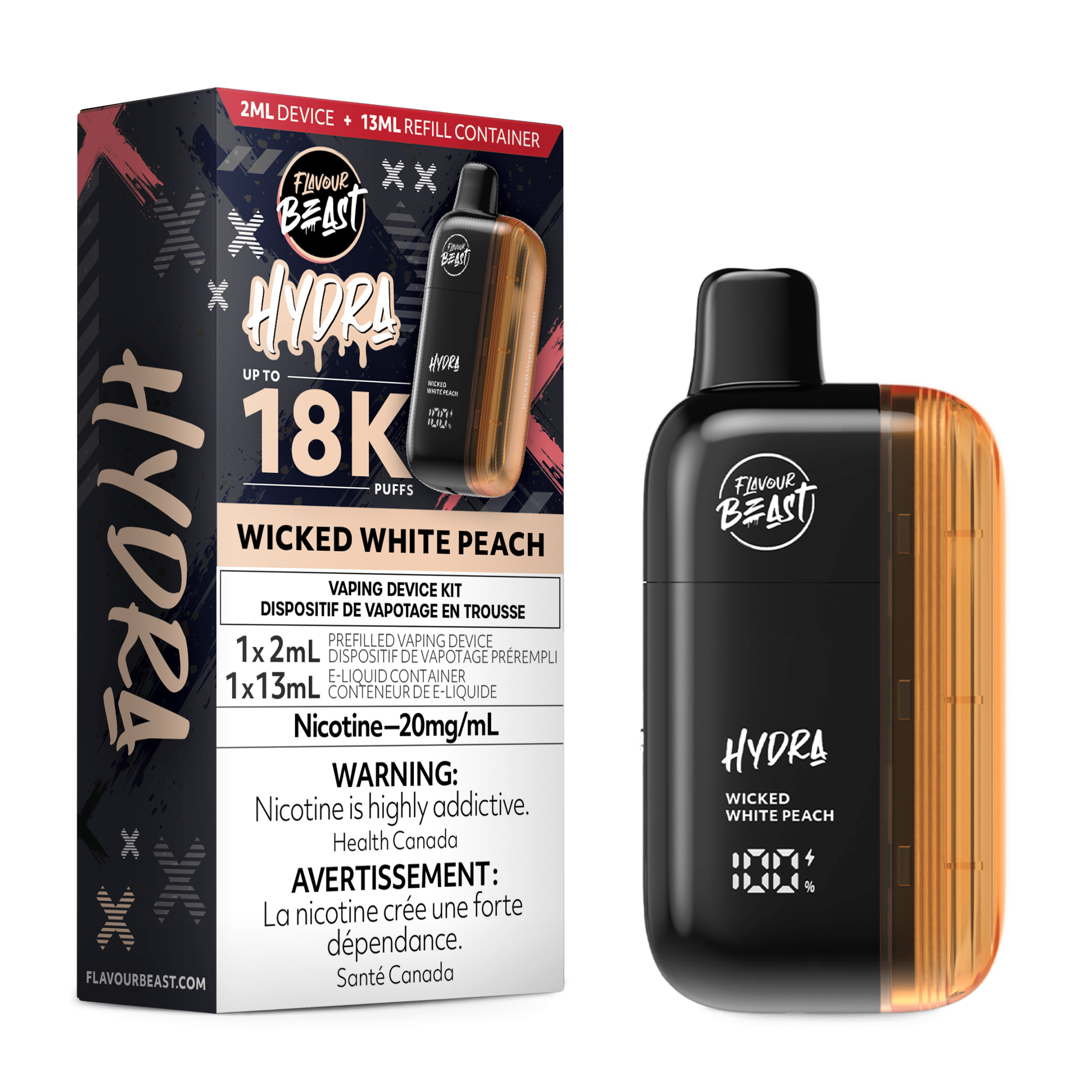 FlavourBeast Hydra JAN RENDER FAM mg WickedWhitePeach