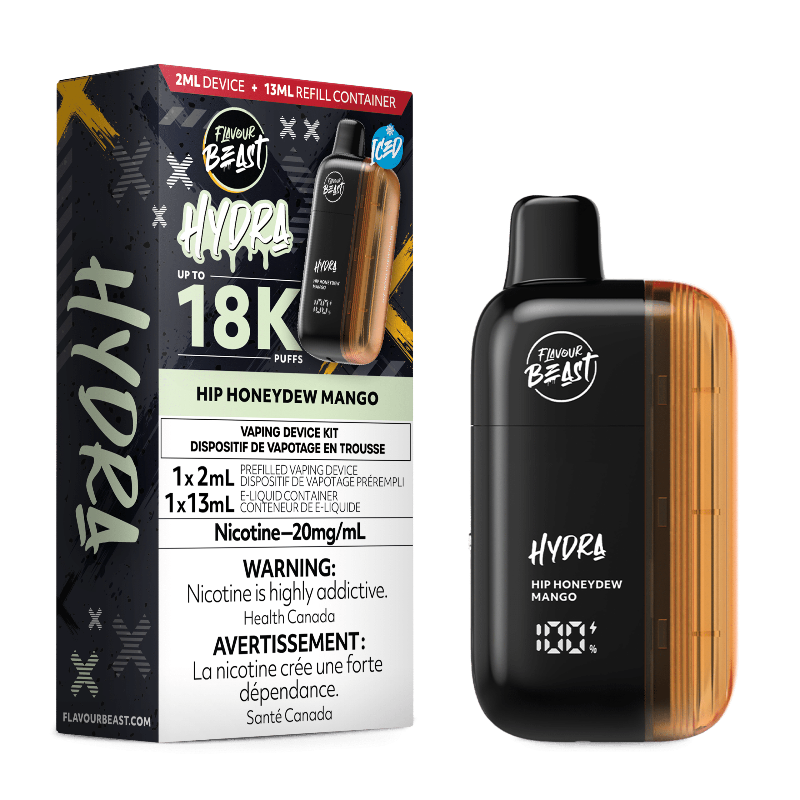FlavourBeast Hydra MAR RENDER FAM mg HipHoneydewMango