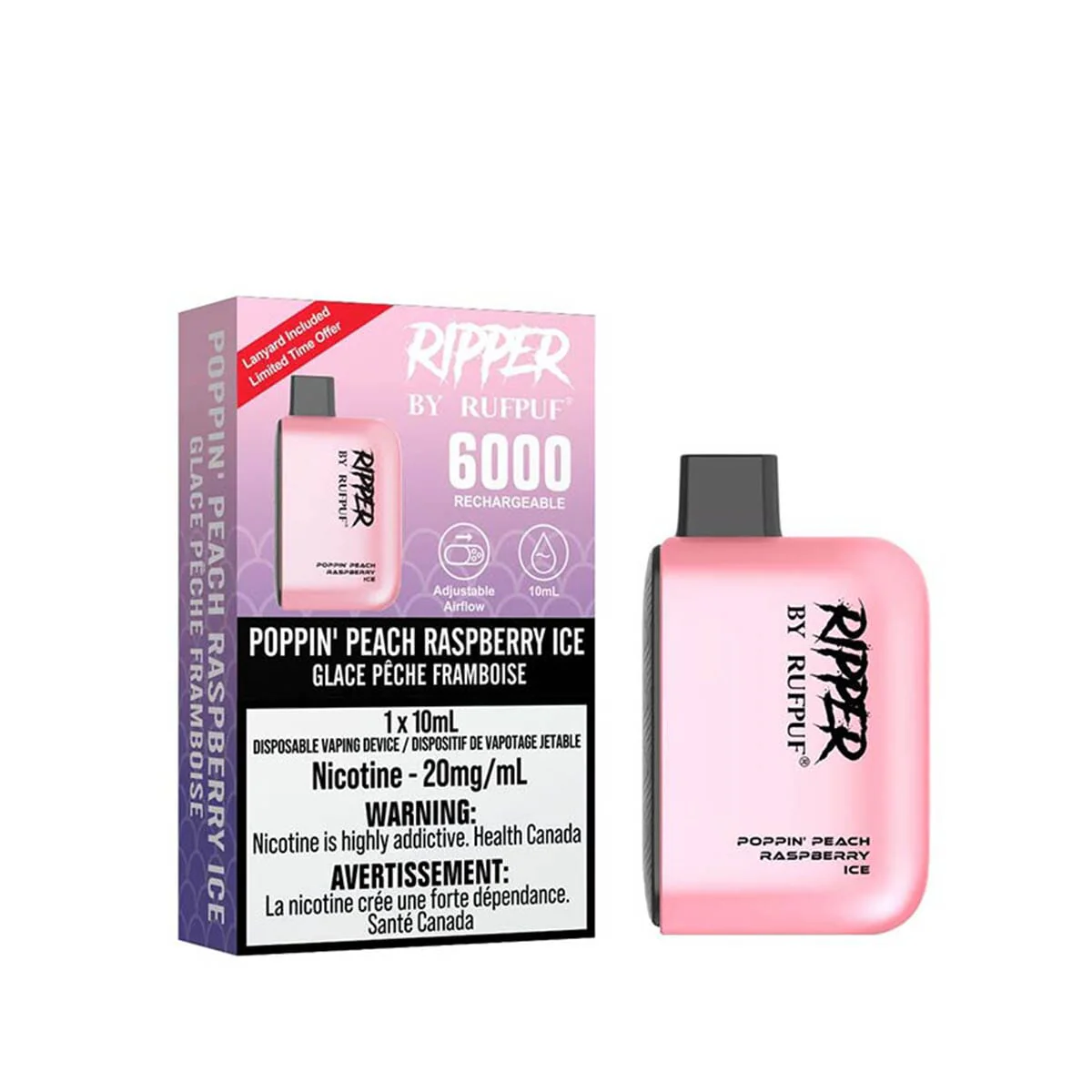 RUFPUF RIPPER K Poppin' Peach Raspberry Ice