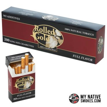 Rolled Gold Full Flavour Cigarettes available from My Native Smokes featuring cheap native smokes and Canadian cigarettes online.
