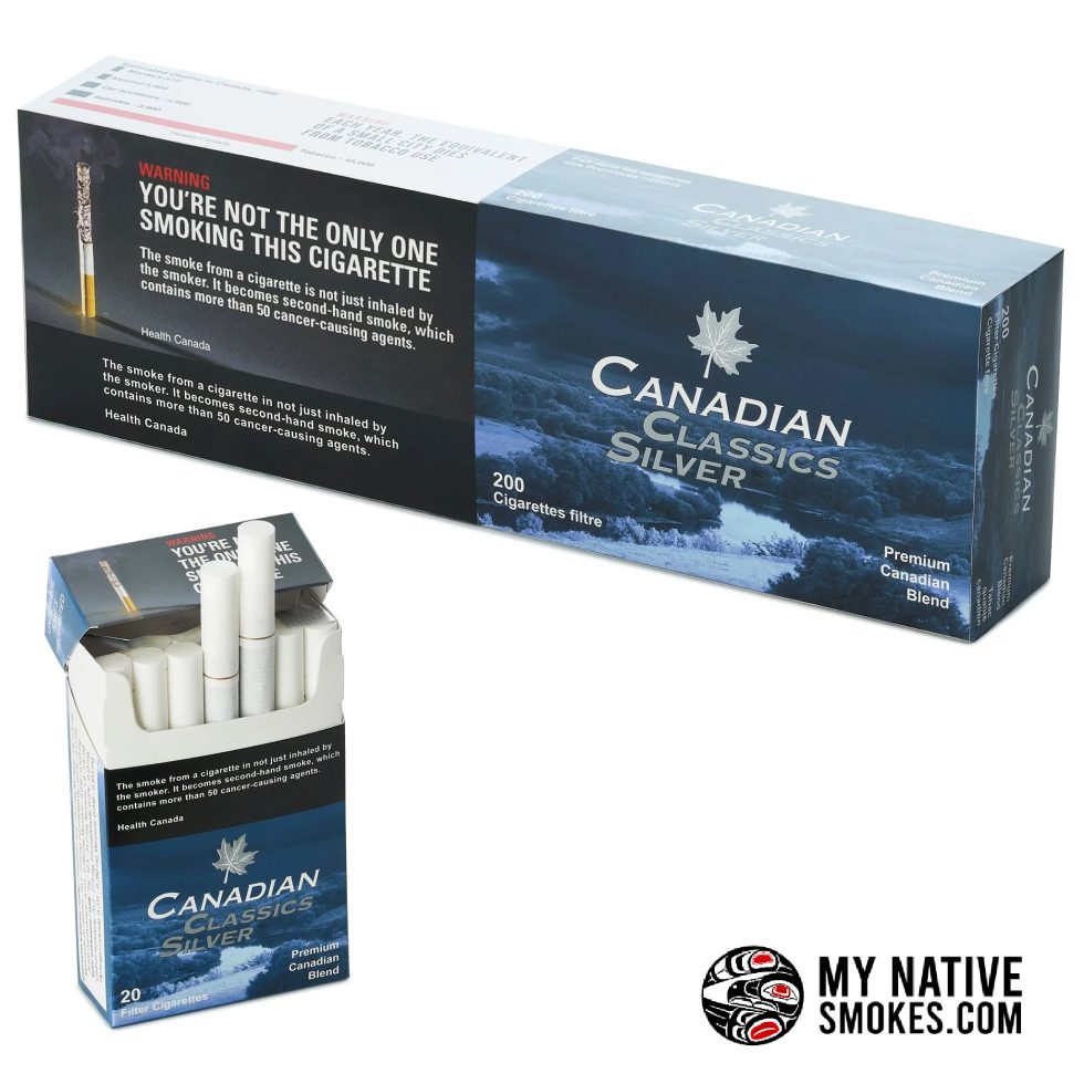 Canadian Classics Silver Cigarettes King Size carton