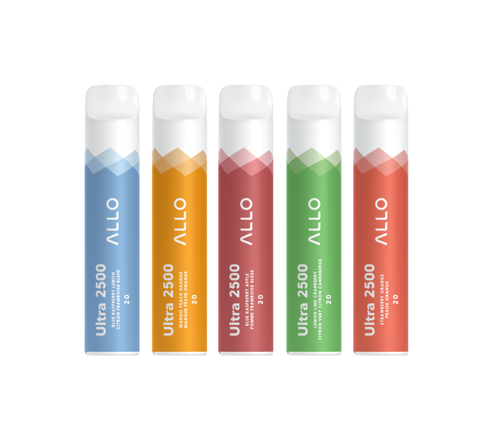 Allo Ultra 2500 disposable vape available to buy online in Canada with fast shipping.