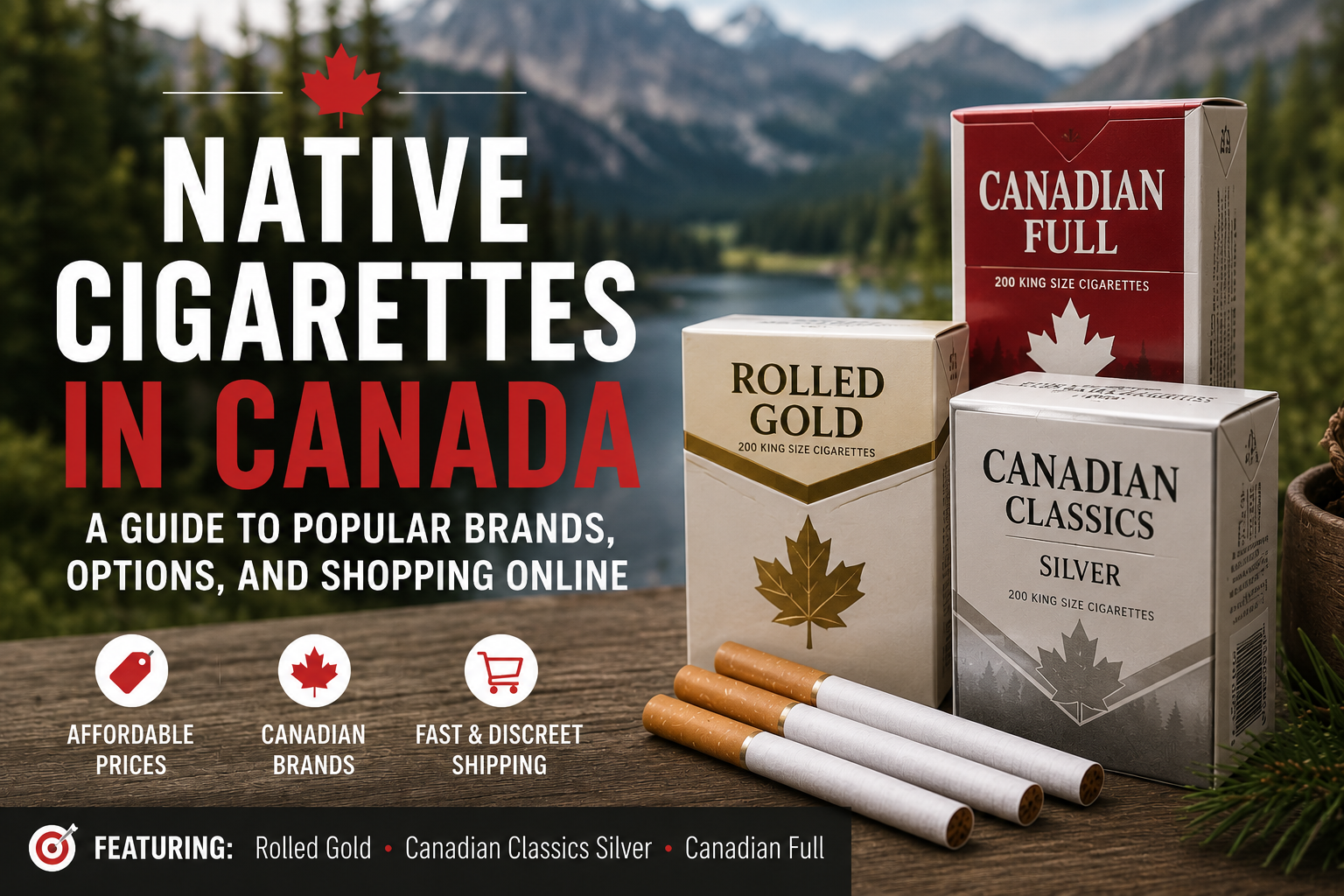 Native cigarettes in Canada featuring popular cigarette brands and a buying guide for adult smokers.