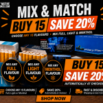 Mix and Match Native Smokes offer featuring cheap Canadian cigarettes, Native cigarettes, and discounted smokes available online in Canada.