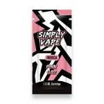Simply Vapes Pink Gas 1ML THC cartridge featuring 90%+ THC distillate and 510-thread compatibility available from My Native Smokes