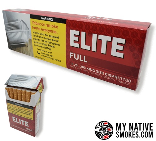 Elite Full Flavour Cigarettes carton and package