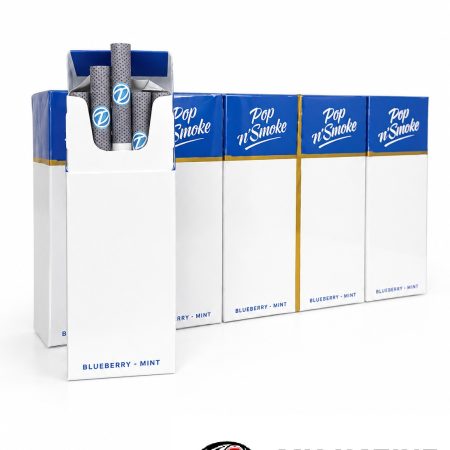 Pop N'Smoke Blueberry Mint slim cigarettes carton