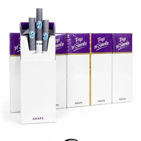 Pop N'Smoke Grape slim flavoured cigarettes carton
