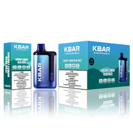 VFEEL Krazy Bar (KBAR) 7500 – Cherry Lemon Blue Razz Disposable Vape