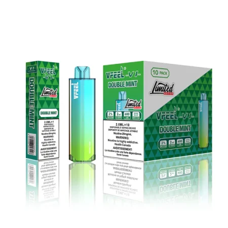 VFEEL V1 6000 Puffs – Double Mint Disposable Vape