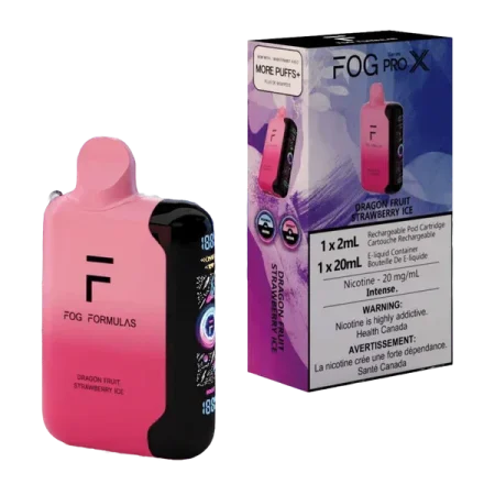 Fog Formulas Pro X 50K – Dragon Fruit Strawberry Ice Disposable Vape | 50,000 Puffs