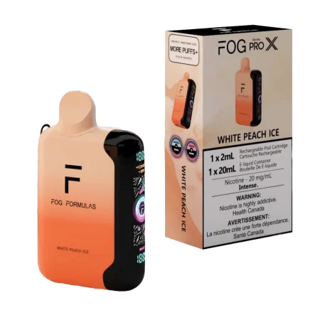 Fog Formulas Pro X 50K – White Peach Ice Disposable Vape | 50,000 Puffs