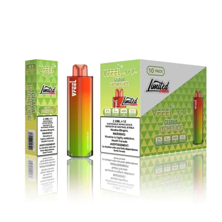 VFEEL V1 6000 Puffs – Guava Lychee Ice Disposable Vape