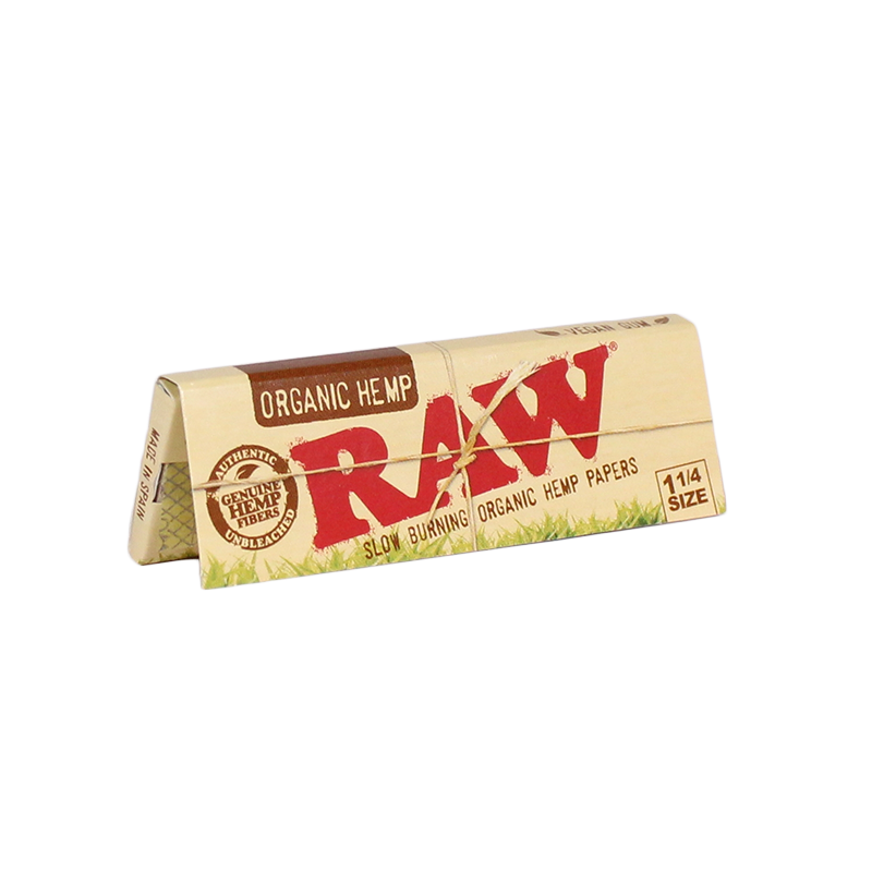 RAW Organic Hemp 1¼ Rolling Papers – 50 Leaves