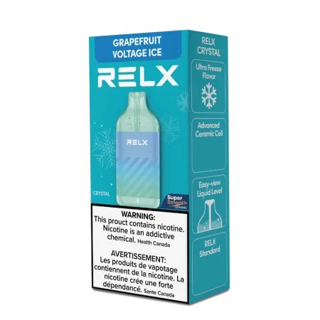RELX Crystal 15000 Puffs – Grapefruit Voltage Ice Disposable Vape