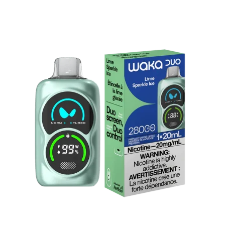 WAKA DUO 28000 Puffs – Lime Sparkle Ice Disposable Vape
