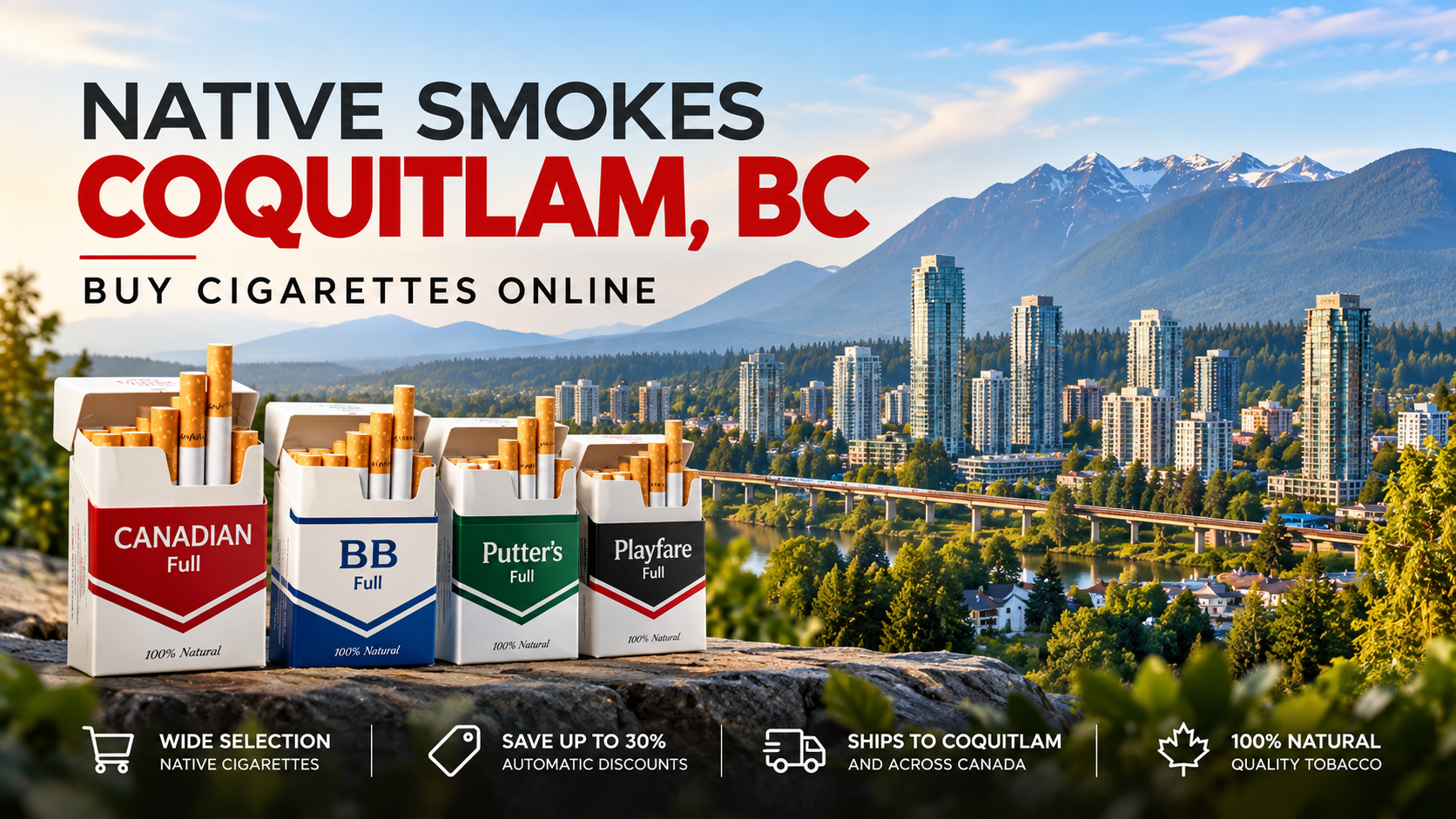 Native smokes Coquitlam BC online cigarette shopping guide