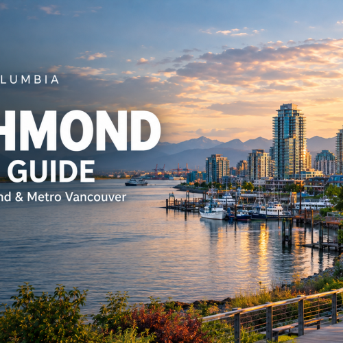 Richmond BC cityscape and Fraser River waterfront for the Native Smokes Richmond BC online cigarette guide