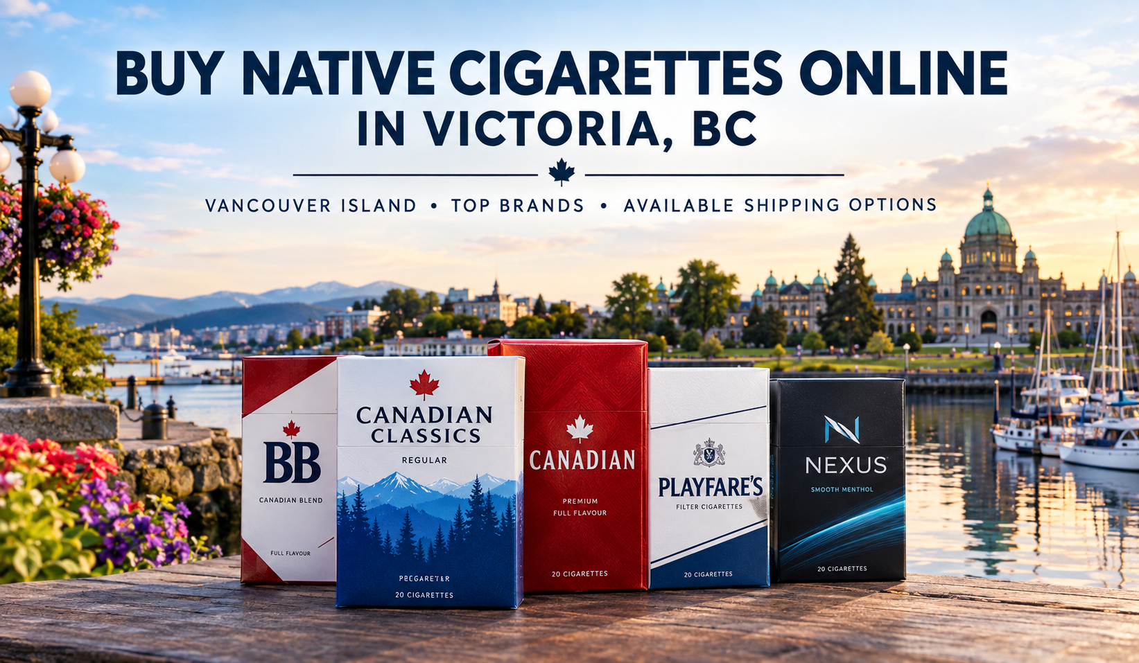 Victoria BC and Vancouver Island featured image for the MyNativeSmokes Victoria location guide