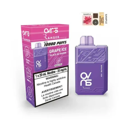 OVNS Ranger 10K – Grape Ice Disposable Vape | 10,000 Puffs