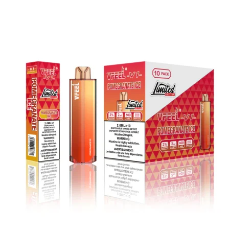 VFEEL V1 6000 Puffs – Pomegranate Ice Disposable Vape