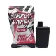 Simply Vapes Pink Rhino 3mL Sativa THC disposable vape with packaging