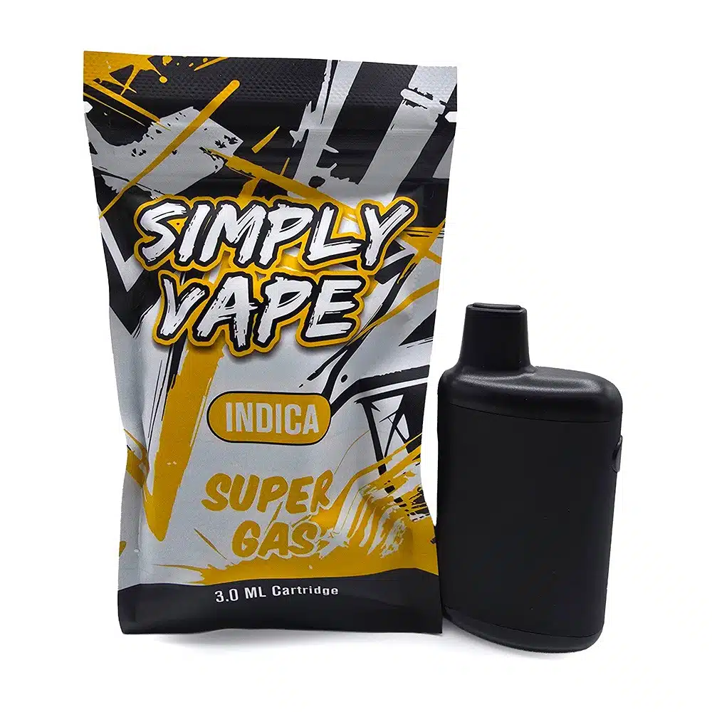 Simply Vapes – THC Disposable Vape – Super Gas – 3mL